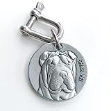 Anti-Perdu Chat Et Chien Blanc Bronze ID Tag Pendentif Personnalisé Gravé Plaque Signalétique Personnalisé Chat Et Chien Nom Tag Plaque Signalétique,SHAR Î.-P.-É.,34mm