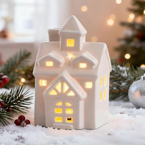 Yarteim Weihnachtsdorf mit Beleuchtung, Weihnachtsdeko Häuser, LED...