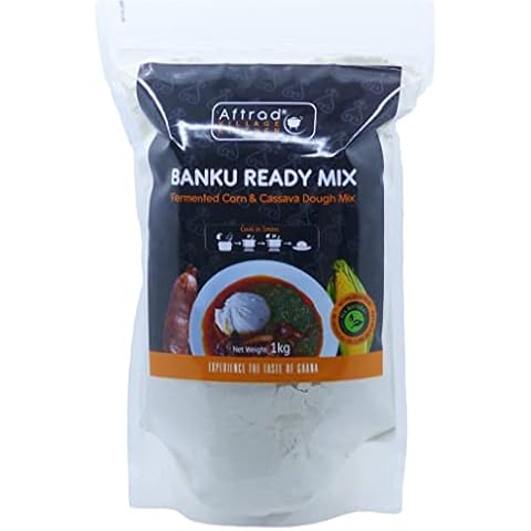 Best Ghana Banku Ready Mix - A fermented Corn & Cassava Dough Flour Cover