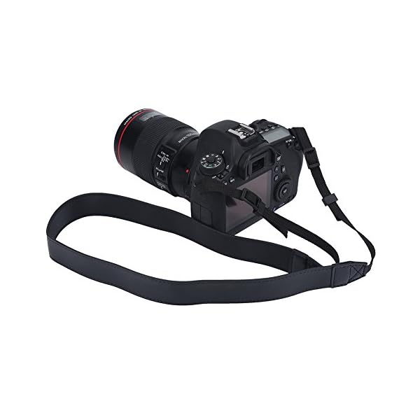 Universelle verstellbare PU-Leder-Kamera Schultergurt Gurt Fotografie Fotozubehör 27,5 × 1,2 Zoll(12-Schwarz) – Bild 6