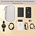 Electronics Accessories Organiser Bag, Travel Essentials Portable Charger Bag, Holiday Essentials for Men Women, Large Capacity Travel Bags Organiser for Cables, SD Card, Charger Hard Disk(Gray)