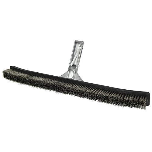 Poolmaster 18-Inch Stainless Steel Pool Algae Brush, Heavy-Duty Aluminum Back, for Gunite Concrete Pools and Spas, Wide Head for Fast Wall and Floor Cleaning by Poolmaster - Image 4