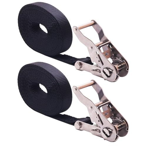 BoxerTool Stainless Steel Endless Ratchet Straps 1x20 2 Pack Marine Tie Down Rust/Corrosion Resistant Boats Saltwater Snow 3 300LBS Break Strength
