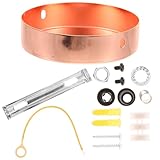 COHEALI Piastra Montaggio Lampadario in Ferro con Finitura Rosé Copertura Soffitto per Lampada Sospensione Facile Installazione con Inclusi Accessorio Versatile per Lampade LED Moderne