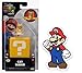 THE SUPER MARIO BROS. MOVIE 1.25 inch Mini Figure with Question Block with Sticker Combo Pack (Cat Mario)