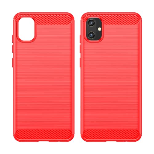 Aikcks for Samsung Galaxy A05 Phone case, Shockproof, Scratch Resistant Carbon Fiber Jacket, Soft TPU,for Galaxy A05 case (Red) - image 8