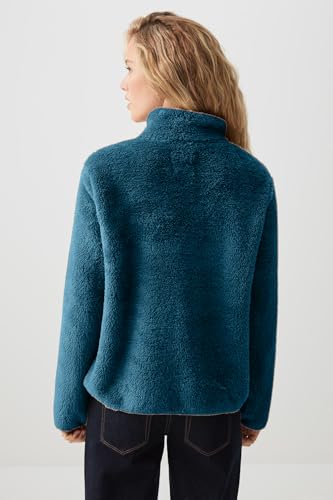Image of ColorChakra Womens sherpa fur jacket for women superwarm leight weight fabric Plus size sweatshirt M to 5XL