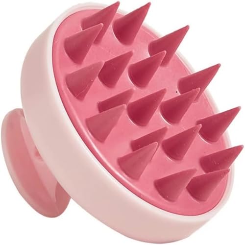 Scalp Massager Shampoo Brush for Hair Care Relieves Stress & Promotes Blood Flow for Men & Women for All Hair Types (Pink)