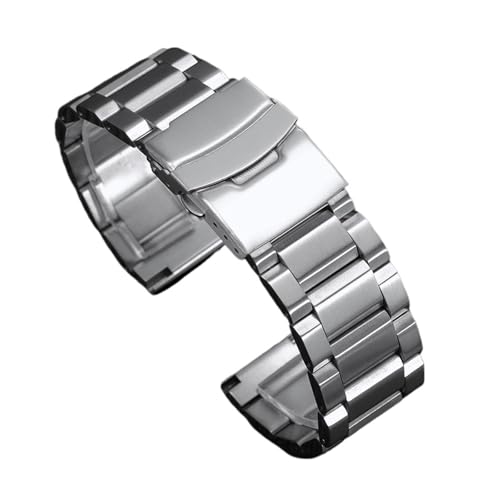 Bracelet de montre métallique de remplacement en acier inoxydable ajustable