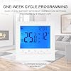 Termostato digitale programmabile per la casa Display LCD Regolatore della temperatura ambiente Controllo riscaldamento a pavimento Kit termostato digitale (blu)