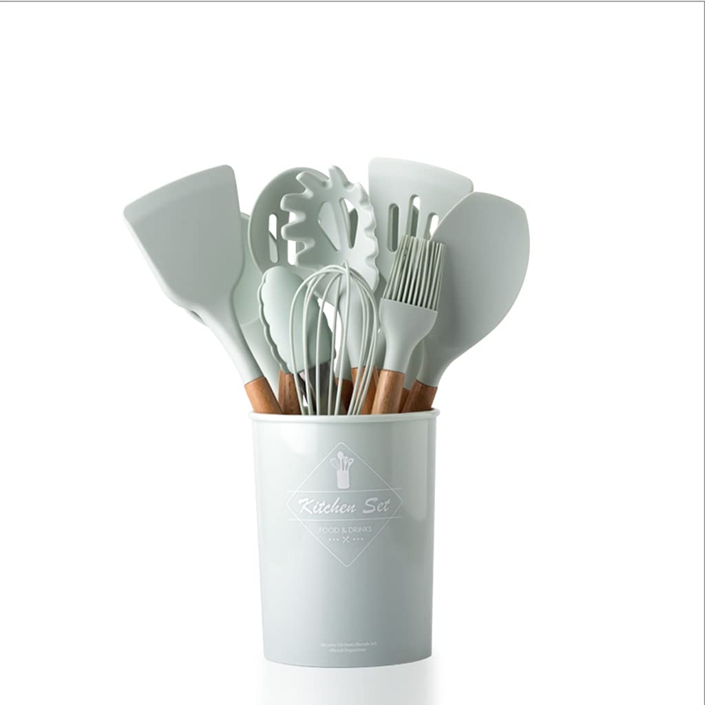 Ustensiles de cuisine set de casseroles et poêles ustensile silicone vert