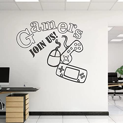 XIAOHUKK Decoration Game Room Sticker Controller Video Game Kids Game Player Wall Sticker Game Sticker Video Game Vinyl