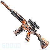 Full Auto Outdoor Games Toy with 60000 Consumables, Team Games Toys - Gifts Suitable for Boys or Girls Aged 14+ (Orange)