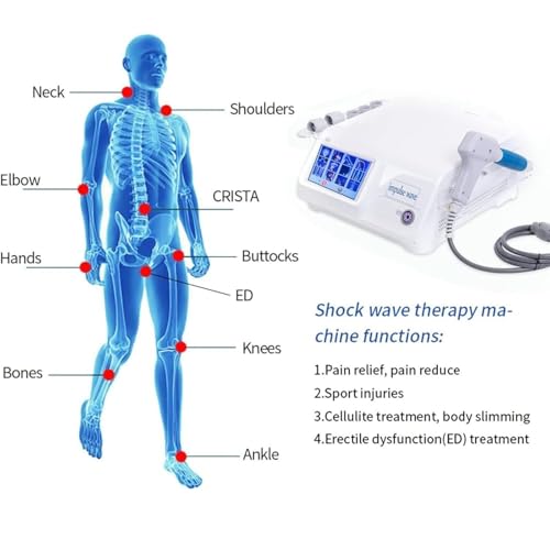 Dispositivo de Terapia de Ondas de Choque, Masajeador Muscular Corporal Máquina de Onda de Choque para Fasciitis Plantar con 5 Cabezas de Masaje miniatura 4
