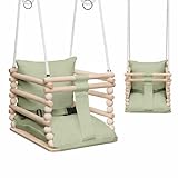 La balançoire d'intérieur pour enfant de MAMOI est un excellent cadeau pour tout enfant. La plus haute qualité des plastiques et des textiles garantit la durabilité de la balançoire pour bébé. Notre balançoire pour bébé pour enfants à partir de 12 mois qui peuvent s'asseoir sans aide est également la seule balançoire d'intérieur pour enfants avec une ceinture de sécurité.