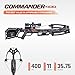 Wicked Ridge by TenPoint Commander 400, Peak XT - 400 FPS - Includes Pro-View 400 Lighted Scope, ACUdraw Crank Cocking Device & Three Match 400 Carbon Arrows