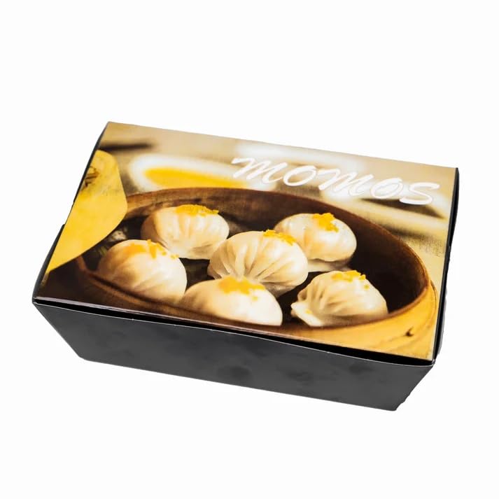 D'aromas Premium Cardboard Momo Box For Packaging | Disposeable | Eco friendly & Recycleable | Pack of 50-image-20