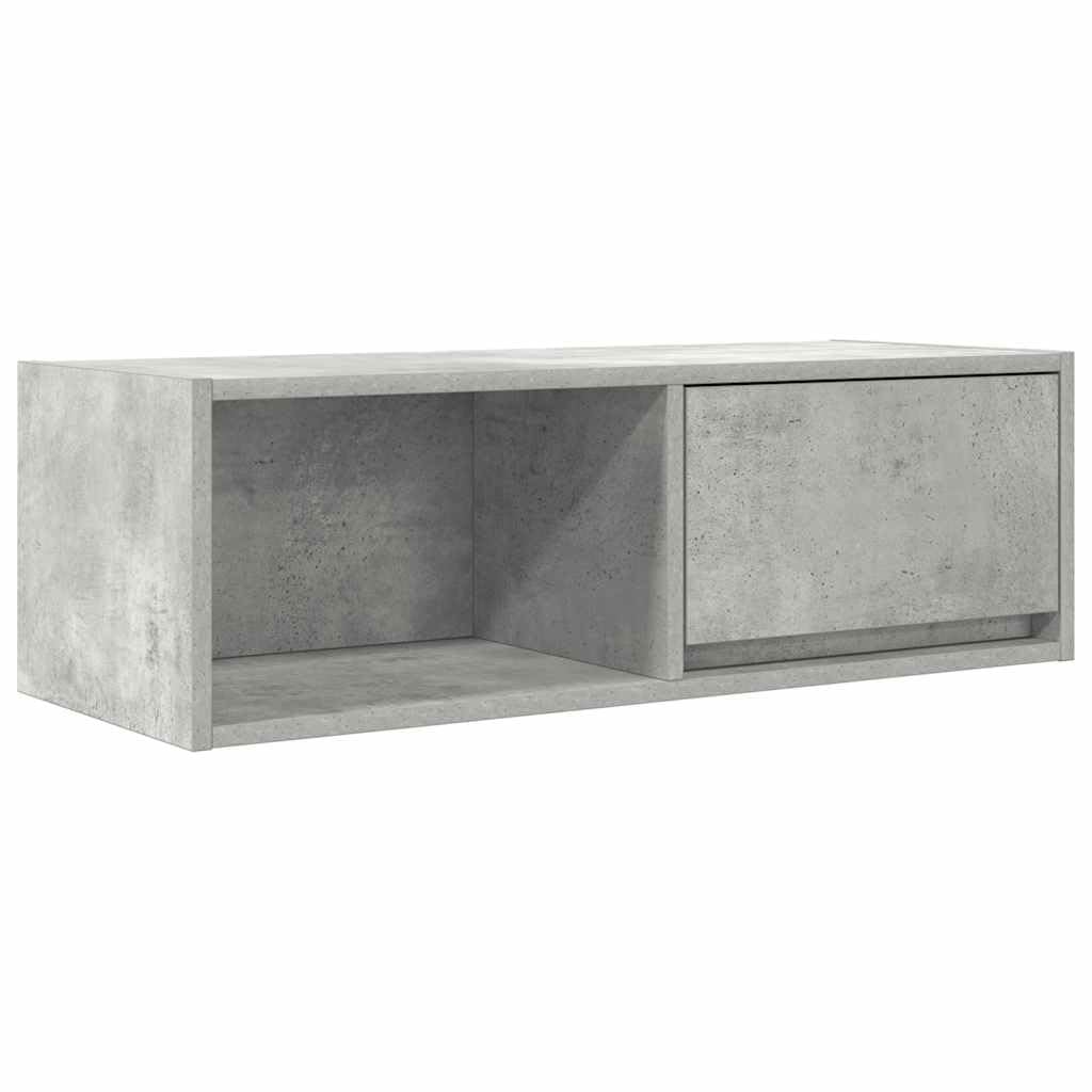 Vidaxl Concrete Grey Tv Cabinet 80X31x25.5 Cm Engineered Wood, Tv Bench, Hifi Cabinet, Entertainment Centre, Tv Sideboard, Media Cabinet, Tv Console