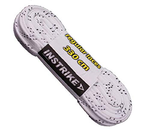 Instrike Paire de lacets non cirés (comme le coton) - 330 cm - Blanc Cover
