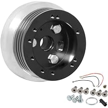 5 & 6 Hole Billet Steering Wheel Hub Adapter Car Polished Short Hub Connector Car Accessories Black