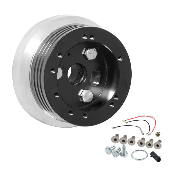 5 & 6 Hole Billet Steering Wheel Hub Adapter Car Polished Short Hub Connector Car Accessories Black