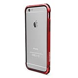 X-Doria Case for iPhone 6 ONLY (Defense Gear), Military Grade Drop Tested iPhone Case, TPU & Aluminum Premium Protective Case, Red (Not for iPhone 6s)