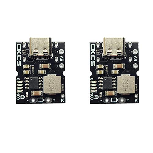 WSDMAVIS 2 Pcs 5V Charging Board Type-C 2A 2 in 1 Charge Discharge Module 4.2V 18650 Lithium Li-ion Battery Charger Board DIY