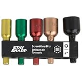 Exchange-a-Blade 96052 Stay Sharp Asst Nutsetters 5-Piece Bit Clip