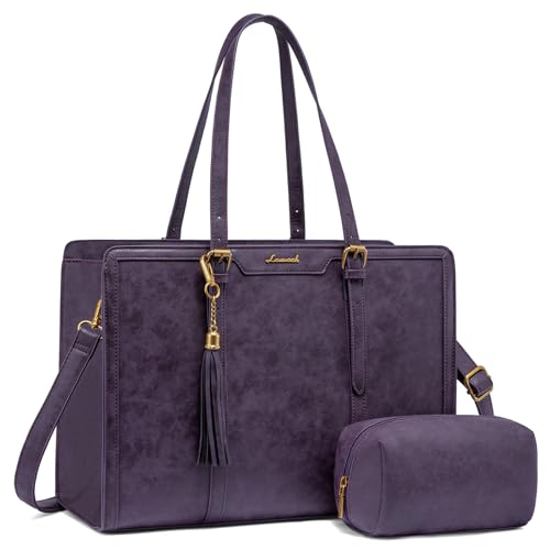 LOVEVOOK Laptop Bag for Women,Work Tote Bag for Teacher,Purse Gift for Her