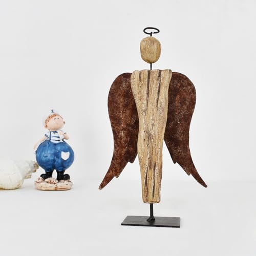K-KILIPES-825-H-Wooden-Angel-Statue-Primitive-Farmhouse-Decor-Wood-and-Metal-Angel-Figurine-Tabletop-Ornament-Hand-Carved-Angel-Sculpture-Home-Decor-2 K KILIPES 825 H Wooden Angel Statue Primitive Farmhouse Decor Wood and Metal Angel Figurine Tabletop Ornament Hand Carved Angel Sculpture Home Decor 2
