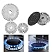 8 PCS Gas Stove Burner Caps Set, Universal Replacement for Most Gas Stoves 1 Large, 1 Small, 2 Middle Sizes Durable Flame Crown Covers for Oven Hobs