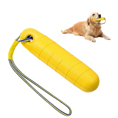 MplehDa Schwimmender Hundedummy, Hundespielzeug Wasserspielzeug Hund für Wurf- und Apportierspiele an Land und im Wasser, Interaktives Hundespielzeug, Hunde Spielzeug Schwimmend Hundetraining