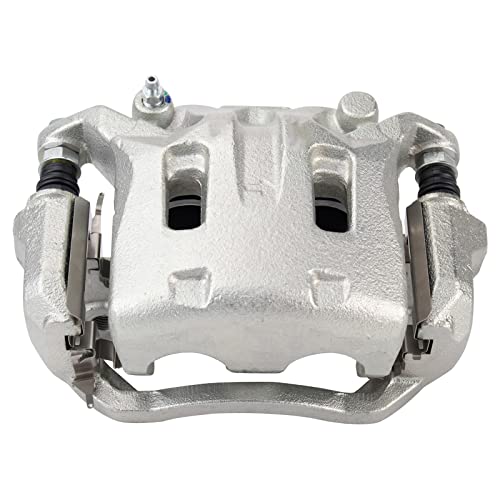 Image of TRQ Front Brake Caliper Set Zinc Coated Brackets Compatible with 2006-2018 Infiniti M35 M45 EX35 G25 G35 G37 M37 M56 Q40 Q70 Q70L QX50 QX70 2009-2018 Nissan 370Z 2011-2014 Murano