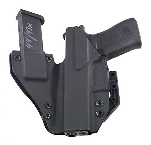 Fdo Industries -Formerly Fierce Defender- Iwb Kydex Holster Compatible With Glock 48 +1 Series W/Claw -Made In Usa- (Black) #TOP1