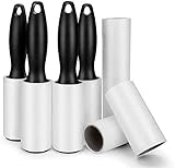 480 Sheet Extra Sticky Lint Roller - Pet Hair Remover for Clothes - 4 Handles + 8 Refills Pack
