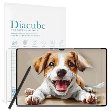 DIACUBE [Pacote com 2] Película protetora de tela Paperfeel para Samsung Galaxy Tab S10 Ultra 37.1 cm 2024, filme PET antirreflexo para desenhar e escrever como em papel real, toque de alta