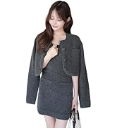 Amazon.co.jp: [EIMY ISTOIRE] ニットドッキングラッフルワンピース