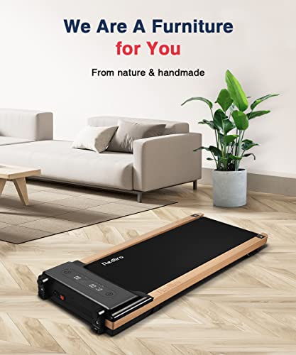 Redliro Walking Pad, Wood Under Desk Treadmill 300 Lb Capacity Installation-Free For Home Office Use With Remote Control Led Display #TOP2