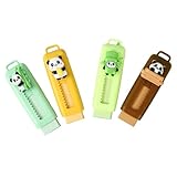 Radiergummis Kinder Tiere Einziehbarer Retractable Radiergummi Niedliche Panda Lustig Radiergummi Tierradierer für Kindergeburtstag Gastgeschenk Studenten Büro (4)