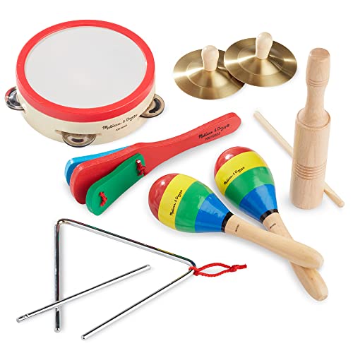Melissa & Doug 488 Band-In-A-Box Clap! Clang! Tap! - 10-Piece Musical Instrument Set - Kids Musical Instruments thumb #5