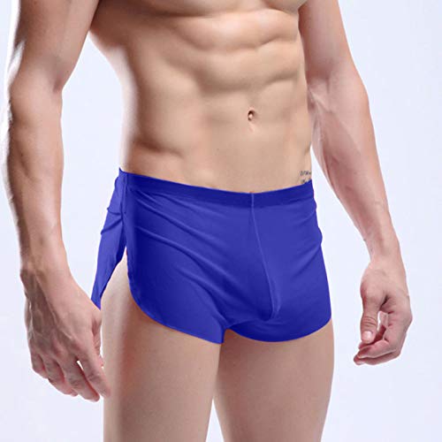 Muscularfit Men's Bathing Suits Underwear Sexy Pants Round Swim Trunks 3" Inseam Elastic Waist Beach Short Swimming Trunks2