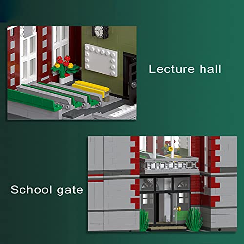 BANDRA England Red Brick University Kompatibel mit Lego 6355+St DIY Architecture Bausteine Modell – Bild 6