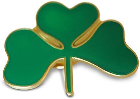 4-Piece Irish & American Flag & Shamrock Lapel or Hat Pin & Tie Tack Set with Clutch Back by Novel Merk,Green,Medium - Image 5