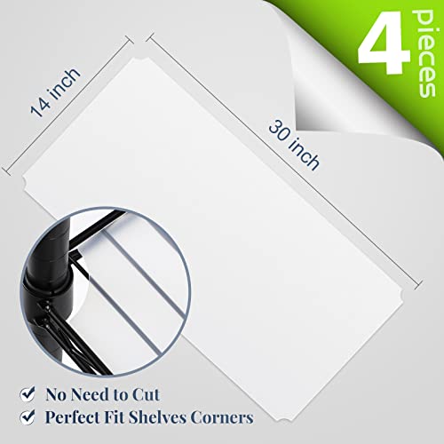 Anoak Wire Shelf Liner, 30 X 14 Inch Wire Shelving Plastic Liner, Waterproof Thick Plastic Liner, Heavy Duty Metal Shelves Liners For Kitchen, Pantry Or Garage(Set Of 4) #TOP2