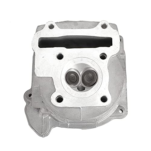 Aramox Conjunto de cabeça cilíndrica com cabeça de cilindro de motor de válvula para scooter GY6 80c