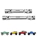 INJORA Steel Drive Shaft 2Pcs Center Drive Shaft for Axial SCX24 C10 JLU Bronco Base Camp 4Runner Upgrate Parts, 17g