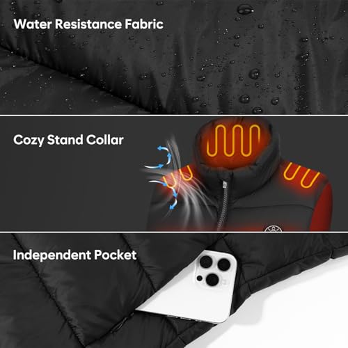 Heated Vest for Women With 16000mAh Battery Pack Included, Light Weight 15 Heating Zone Electric Heating Vest4