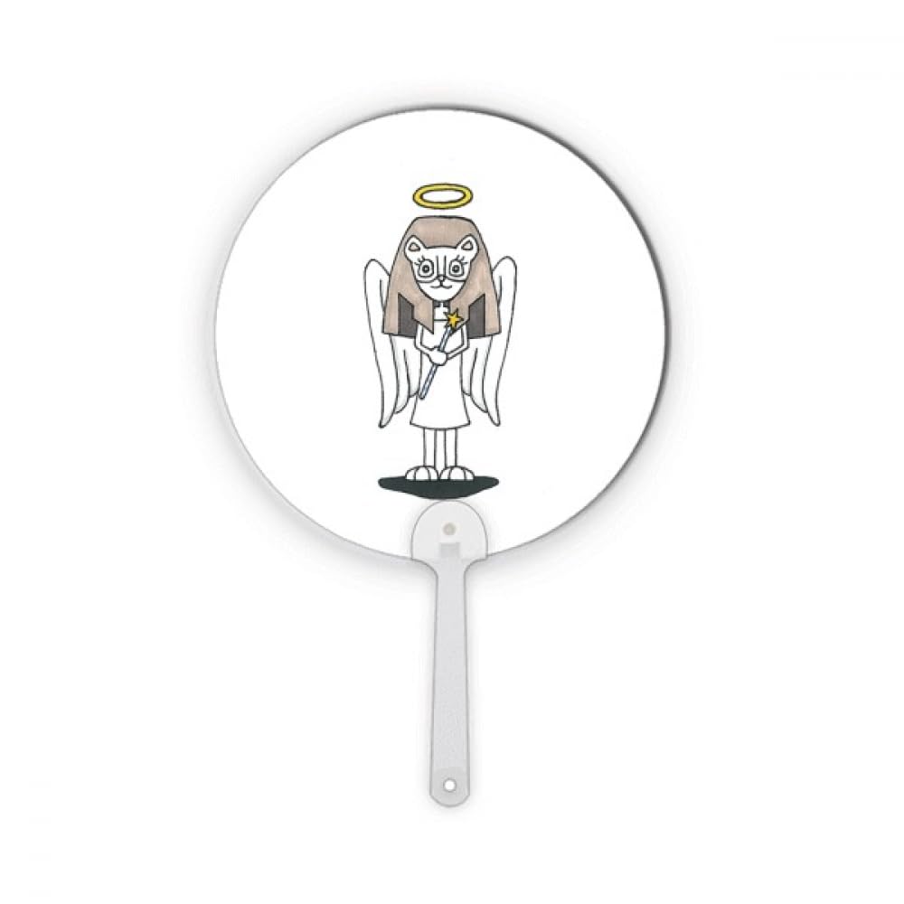 Création Bastet Wing Halo Étoile en plastique ornement rond aux finitions artisanales