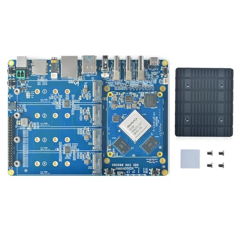 Image of FriendlyELEC CM3588 NAS Kit 2.5G Rockchip Demon Board 4xPCIe3.0 4K /8K CM3588 NAS SDK Kit 4 NVMe HDMI in (16GB Ram+64GB eMMC)