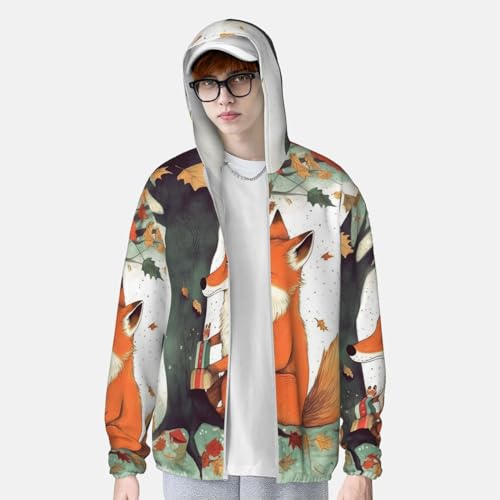 Chaqueta para hombre con protección solar UPF 50+ y capucha miniatura 3